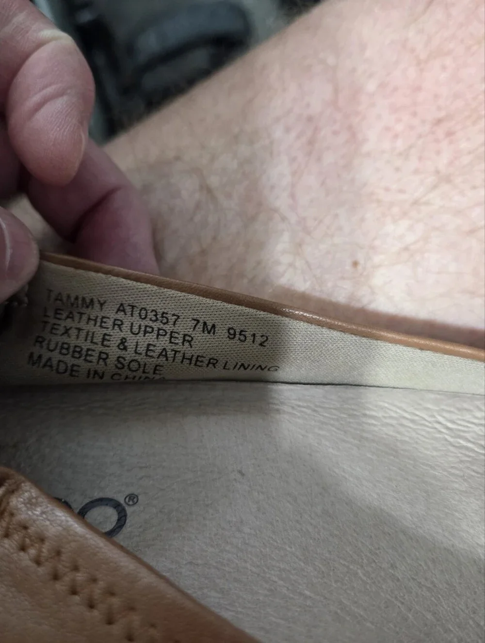 Abeo Tammy Women's Ballet Flats in Tan 7M - Picture 9 of 10